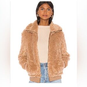 BB Dakota size small brown fuzzy jacket